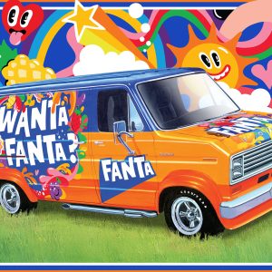 amt1471 1977 ford custom van fanta packaging lid o